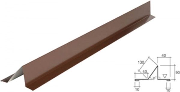 Планка снегозадержателя матовая RAUNI 2 м RAL 8017 