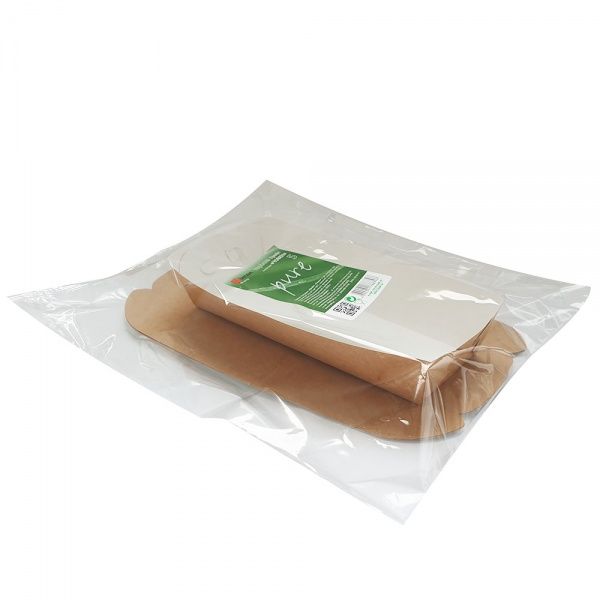 Тарілка паперова Інпак Крафт 21x15 см 5 шт.