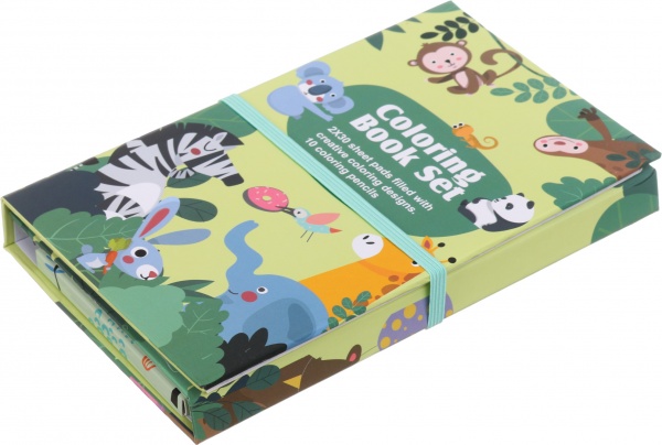 Набор раскраска Forest Friends и карандаши цветные 10 шт 