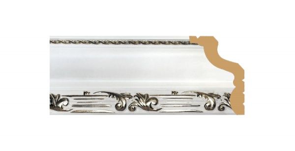 Плінтус для натяжної стелі Dellos Baget 148-1-553 2400x45x31мм 