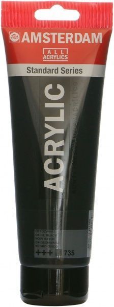 Краска акриловая № 735 Окись черный 250 мл Amsterdam Standart Royal Talens