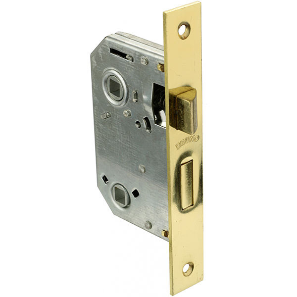 Дверной замок межкомнатный Bruno 1251 PB WC полированная латунь