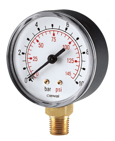 Манометр вертикальний Cewal O50 1/4