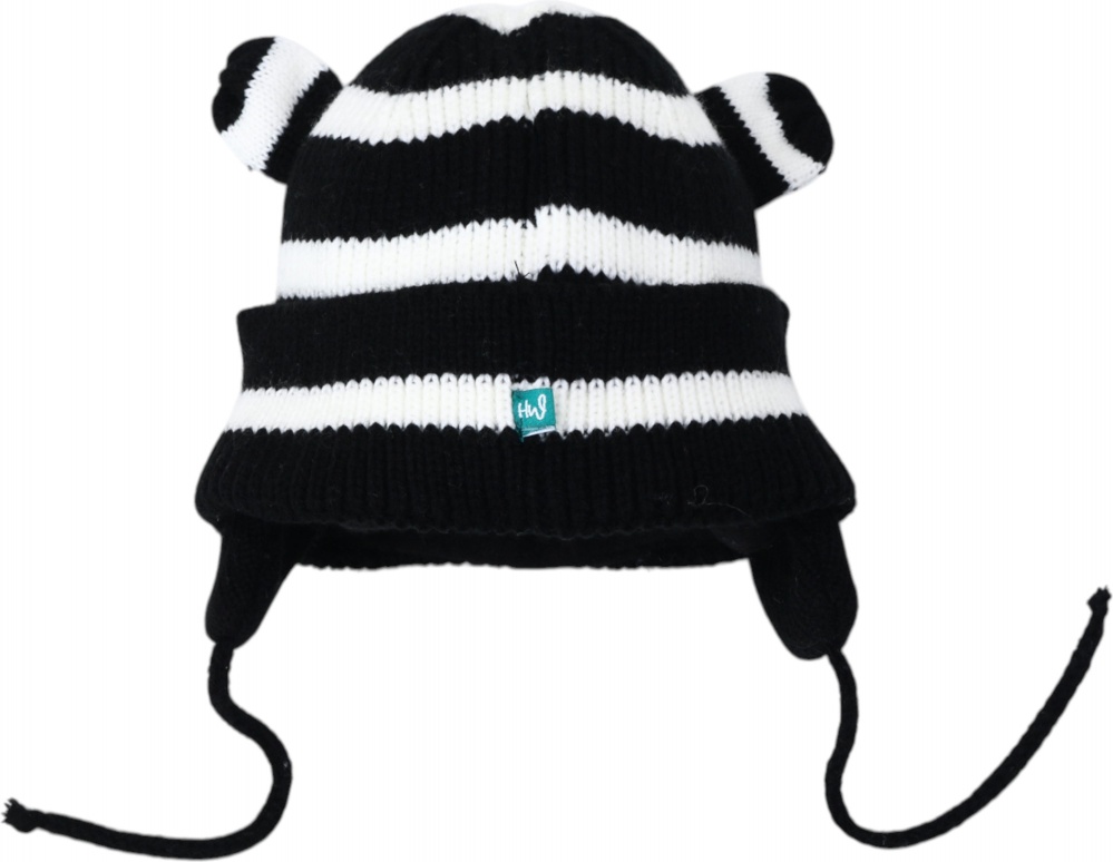 Шапка HW дитяча з мотузочками р.48-50 чорно-білий