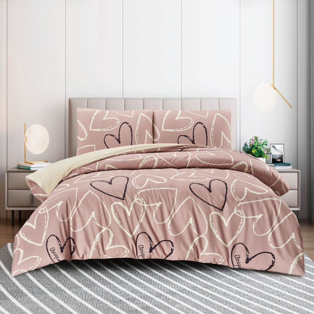 Комплект постільної білизни Amour 2 рожевий La Nuit