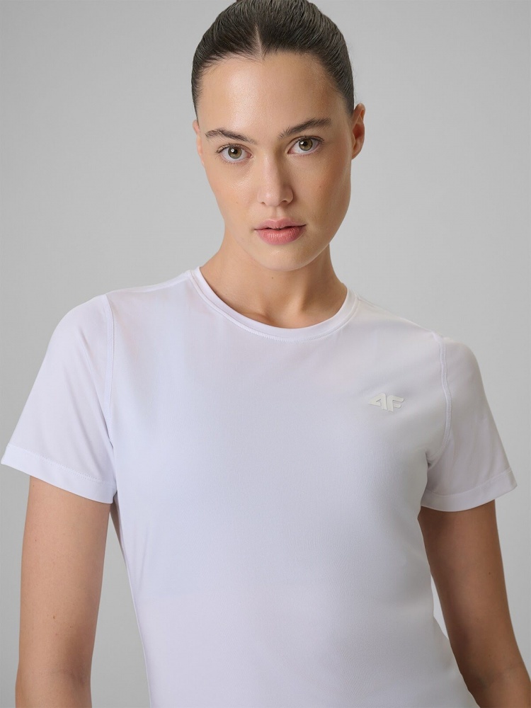 Футболка 4F TSHIRT FNK F1846 4FWSS26TFTSF1846-10S р.XS белый