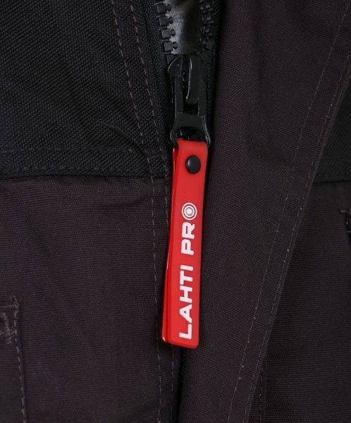 Куртка Lahti Pro LPBR0150 Куртка розмір M (50см) на: ріст 170-176см, об'єм грудей 96-104см, об'єм талії 82-86см LAHTI PRO р. M рост 3-4 LPBR0150 черно-красный