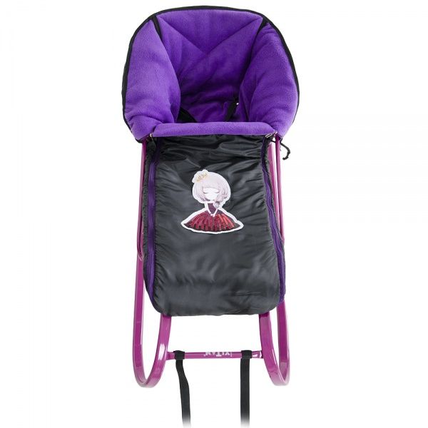 Санки Vitan + матрас Снегирь фуксия 