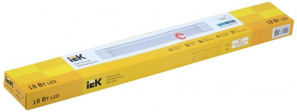 Светильник линейный IEK ДБО 6001 18 Вт 4000 К дневной + белый 