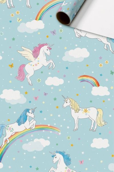 Бумага для упаковки STEWO Melody light blue 70x200 см 