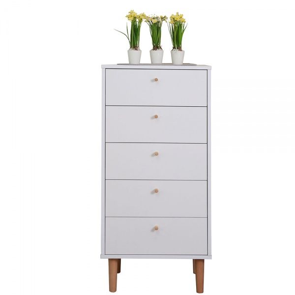 Комод Скандинавія 5Ш 500х400х1062 аляска/аляска 