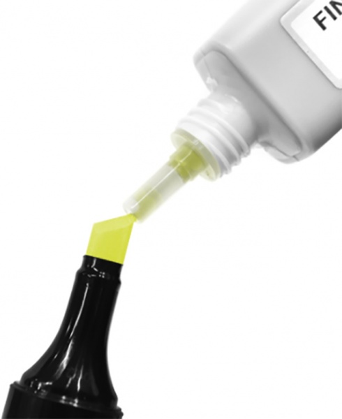 Заправка для маркера Refill Ink жовта селера EF900-13 FINECOLOUR