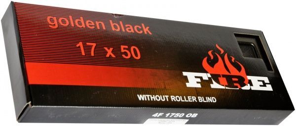 Решітка камінна 4FIRE 17х50 Golden black