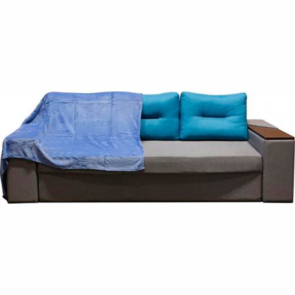 Плед Basic La Nuit аквамарин неви 200x220 см