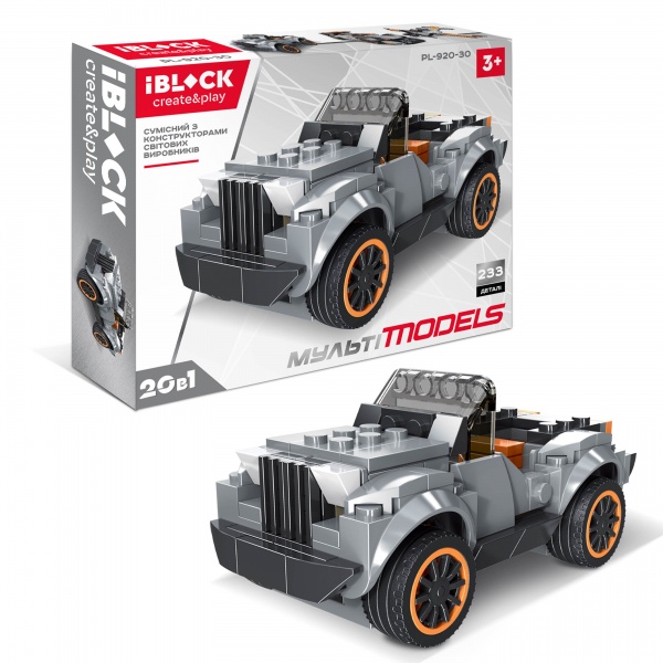 Конструктор Iblock Мульті Models 20 в 1 233 деталей PL-920-30