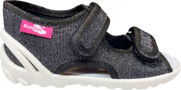 Сандалии для мальчиков RenBut текстильные с профилированной стелькой р.20 черный 13-112NP-0825L-20 