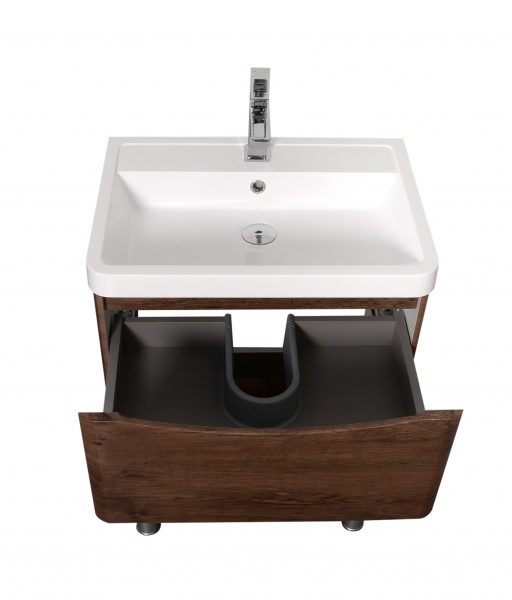Тумба підлогова Aqua Rodos Vista каштан з умивальником Ваr 60 см