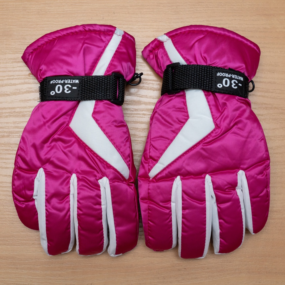 Варежки Devilon лыжные детские р.22 /розовый с белым 519353