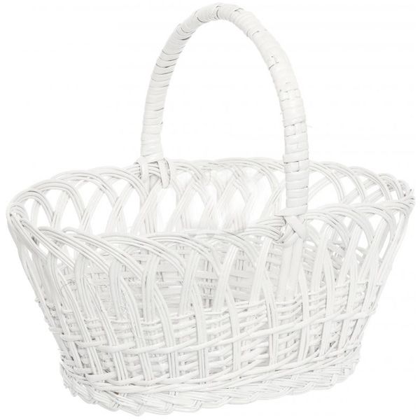 Кошик плетений 33х24х30 см  1335 білий 