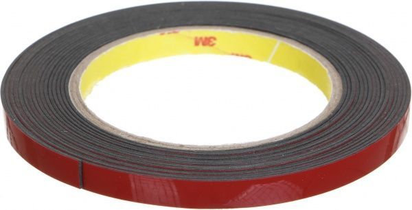 Стрічка автомобільна 3M VHB для монтажу молдингів 9x1,1 мм 5 м чорний