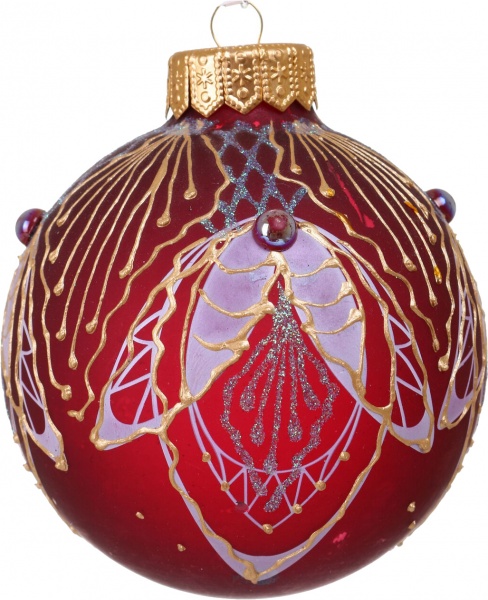 Куля новорічна Декор-престиж d 100 мм в асортименті