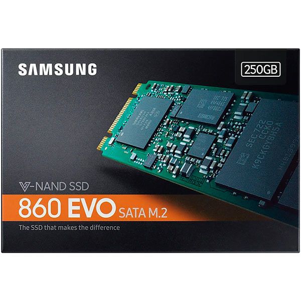 SSD-накопитель Samsung 860 Evo 250GB M.2 SATA III TLC (MZ-N6E250BW) 