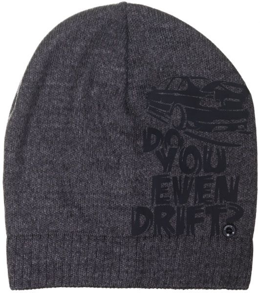 Шапочка детская для мальчика Kraft+ арт. 2377 р.52-54 темно-серый меланж 