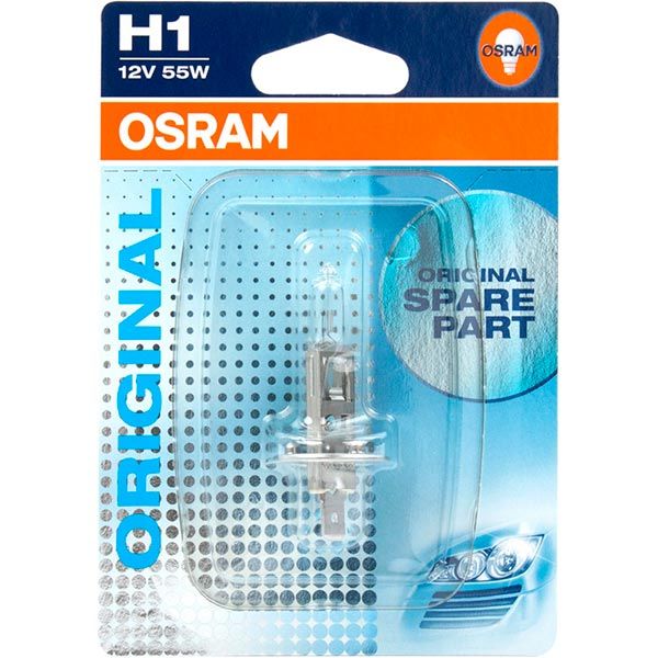 Лампа галогенна Osram STANDART (64150-01B) H1 P14.5s 12 В 55 Вт 1 шт 3200
