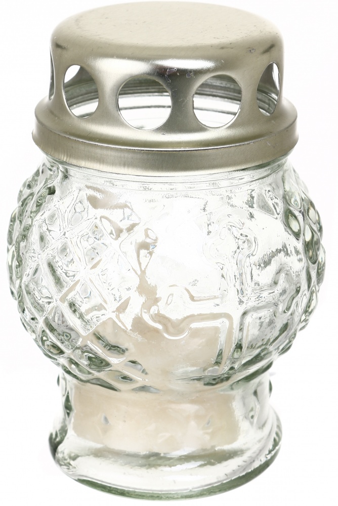 Лампада стеклянная с крышкой 9x6 см в ассортименте (9045000)