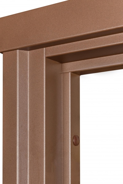 Дверь входная Булат Elegant 703 Metalic Wood - коричневая коричневый 2050x950 мм правая