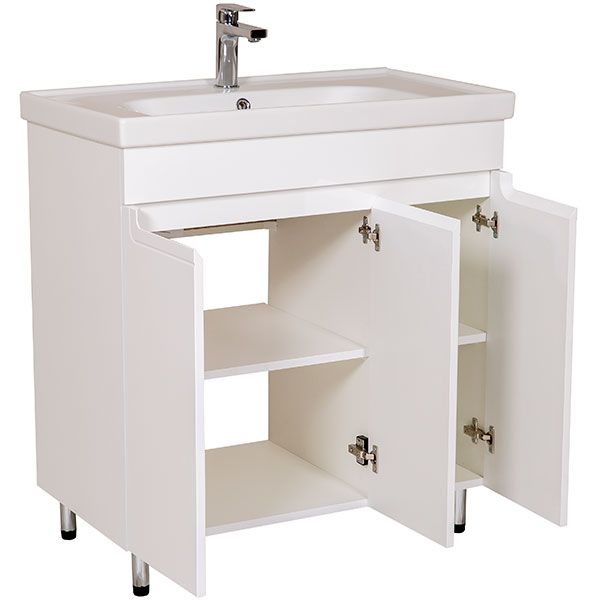 Тумба напольная Aqua Rodos Омега 80 с умывальником Frame