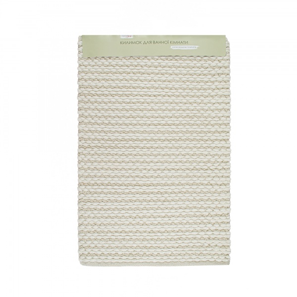 Коврик для ванной комнаты Homeline New Wave 60x90 см кремовый