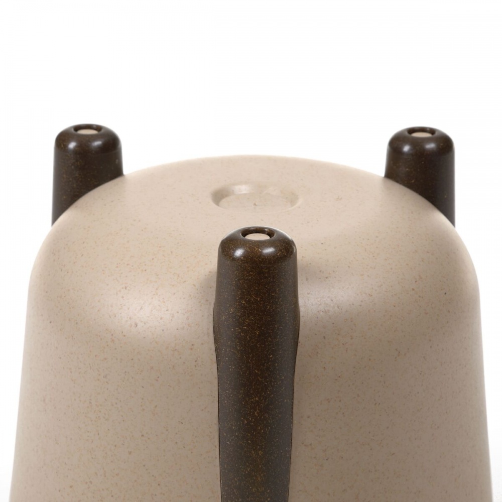 Вазон пластик FRIDA 25,5х25,3 см круглий бежево-сірий 8,1 л Lamela (9272280)