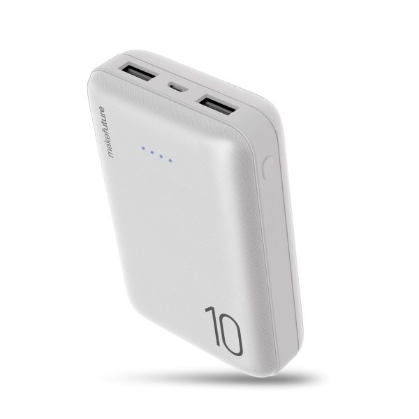Универсальная мобильная батарея MakeFuture 10000 mAh (MPB-101WH) White 