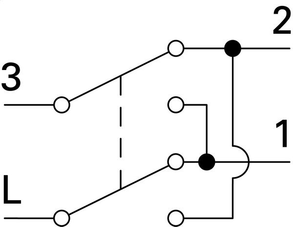 Выключатель перекрестный одноклавишный TEM Logiq без подсветки 220В белый SQ70PWXO-U