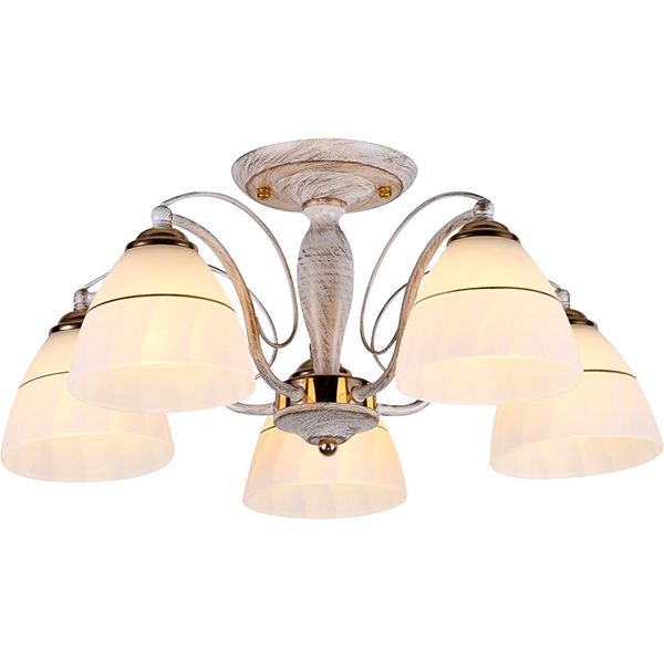 Люстра потолочная Blitz 8002-45 5x60 Вт E27 античный белый 