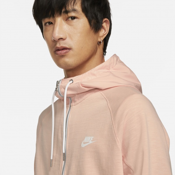 Джемпер Nike M NSW ME FZ LTWT HOODIE MIX CZ9848-800 р. S рожевий