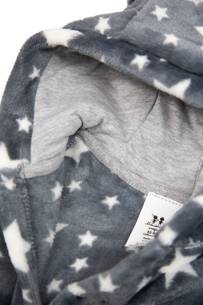 Комбинезон унисекс Маленькие люди вельсофт звезды р.62–68 серый 