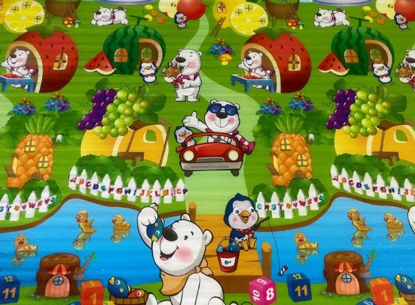 Ігровий килимок Lanor Дороги/Веселка 200х180х1 см