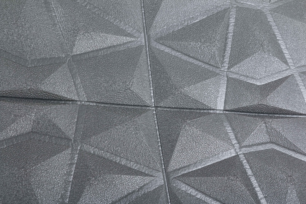 3D-панель с ПВХ Грани серые JQ002 700x700x8 мм