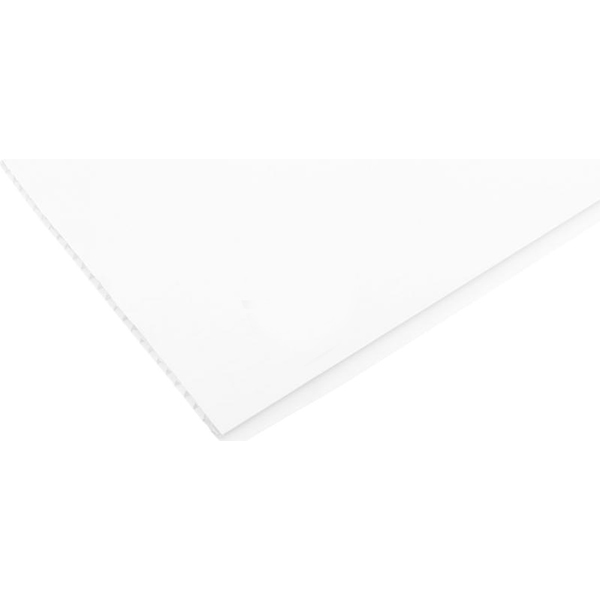 Панель ПВХ Овал-тех сніжно-біла 8x200x6000 мм (1,20 кв.м)