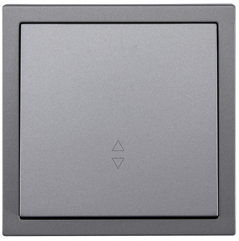 Механізм вимикача прохідний одноклавішний HausMark Juna сірий 7041-3588-105QC