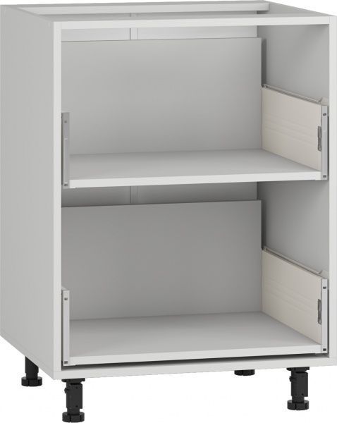 Тумба нижняя с метабоксом 600x820x522 мм серый 