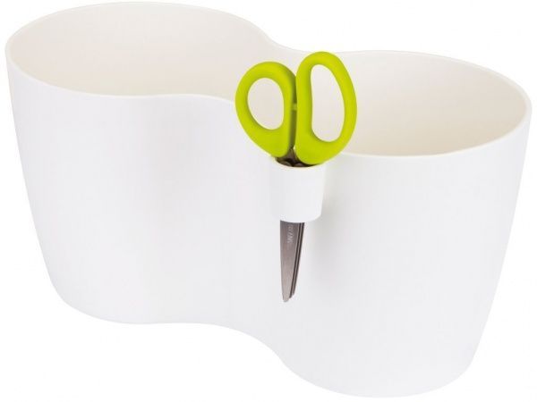 Горщик пластиковий Prosperplast Limes dublo круглий 2,3л білий (19508-449) 