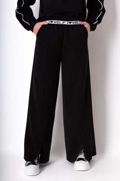 Штаны для девочек Mevis р.152 черный 