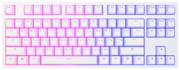 Клавіатура ігрова Dark Project KD87A Pudding Gateron Mechanical Cap Teal (DP-KD-87A-107700-GTC) white 