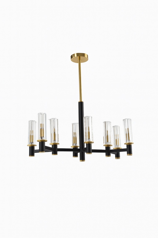 Люстра потолочная Sensio Rivola 8xG9 черный/золото PR-PL241026-8.1