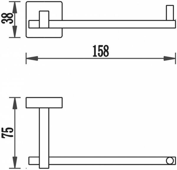 Держатель для туалетной бумаги Aqua Rodos Terra 4786 W