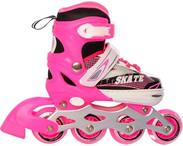 Роликові ковзани A4123-S-P р. 31-34 рожевий