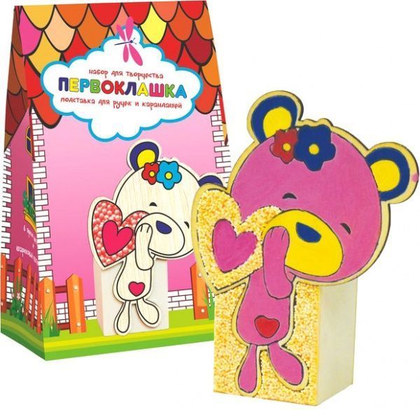 Набор для творчества Подставка для ручек и карандашей Мишутка